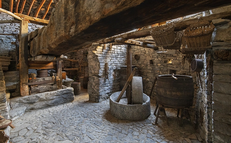 ancient winepress in palanzo