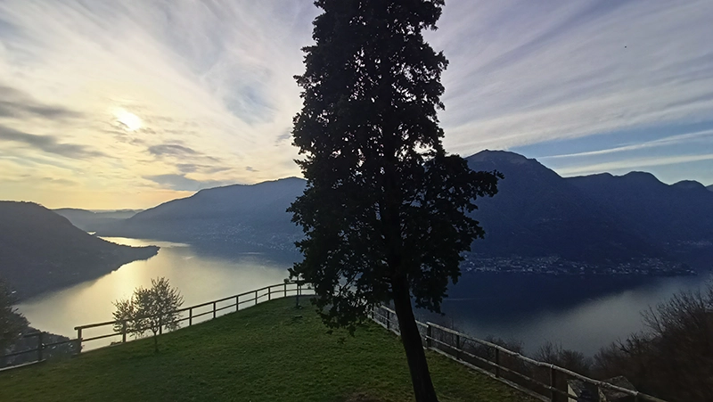 palanzo beautiful landscape over lake como